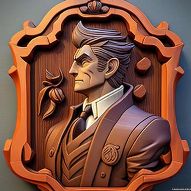 3D model Ace Attorney 5 game (STL)